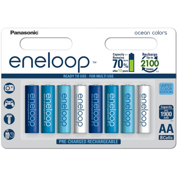 Piles Rechargeables Accu Panasonic Eneloop Lr Aa Mah