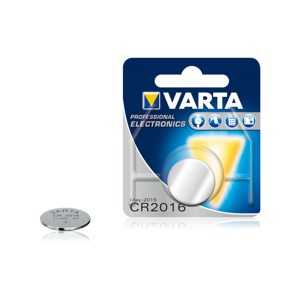 Varta Pile Bouton Lithium CR2016 (3 V, 90 mAh, 10 pièces) : :  High-Tech