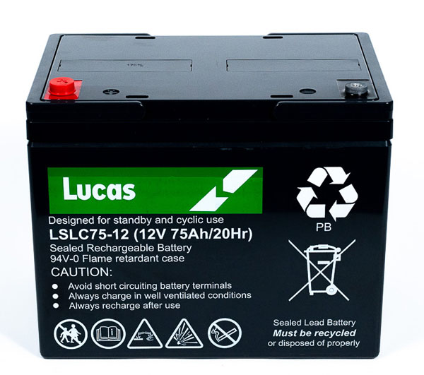 Batterie Plomb Etanche Stationnaire et Cyclage Lucas VRLA AGM