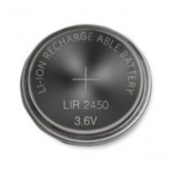 Pile bouton rechargeable LIR 2450 lithium 3.7V 120mAh