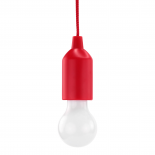 Lampe E27  Led PULL-LIGHT LP1W Rouge avec interrupteur pour clairage autonome + 3 piles AAA