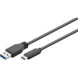 Cble USB 3.0 / USB C noir 1m