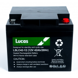 Batterie Plomb Etanche Stationnaire et Cyclage Lucas VRLA AGM  LSLC42-12 12V 42Ah.