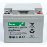 Batterie Plomb Etanche Stationnaire et Cyclage Lucas VRLA AGM  LSLC50-12 12V 50Ah.
