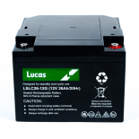 Batterie Plomb Etanche Stationnaire et Cyclage Golf Lucas VRLA AGM  LSLC26-12G 12V 26Ah.