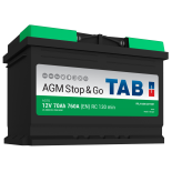 Batterie de dmarrage TAB Start&Stop AGM L3 AG70 12V 70Ah 760A