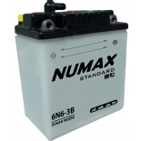Batterie moto Numax Standard    6N6-3B 6V   6Ah 40A