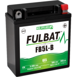 Batterie moto GEL  FB5L-B GEL /YB5L-B  FULBAT SLA Etanche  5,3AH 65 AMPS