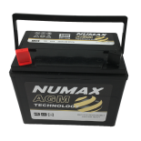 Batterie de tondeuse autoport Numax Motoculture U19 896 AGM 12V 32Ah / 330A + GAUCHE