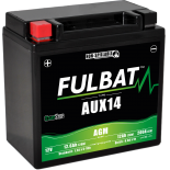 batterie auxilliaire Fulbat AUX14 12V 12,6Ah 200Aplus  gauche